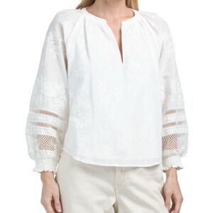 Shoshanna White Lace Blouse